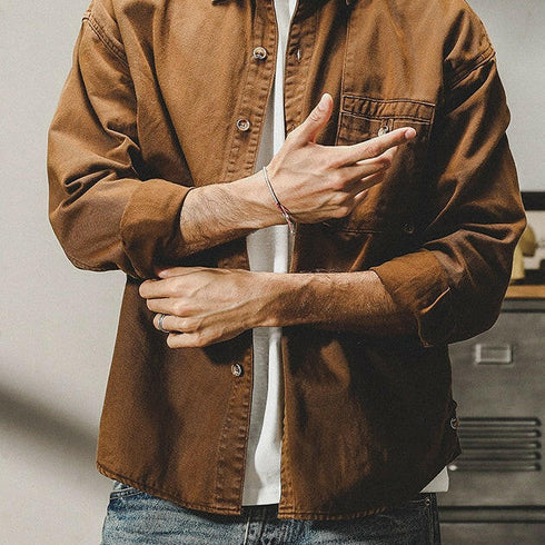 Vintage Long-sleeved Workshirt P0350