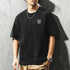 パッチアクセントクルーネックTシャツ P2109