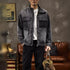 Stand Collar Denim Jacket P1065