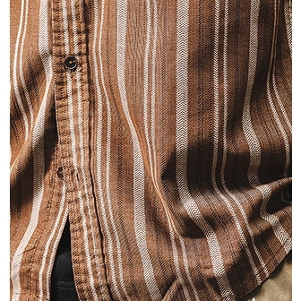 Long-sleeved Striped Casual Shirt P1272