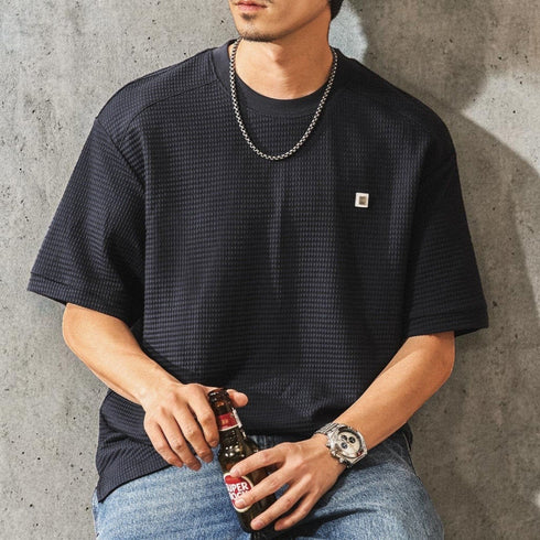 【OUTLET/即納】ワッフルパッチTシャツ P2049