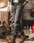 Retro Biker Straight Jeans P1282