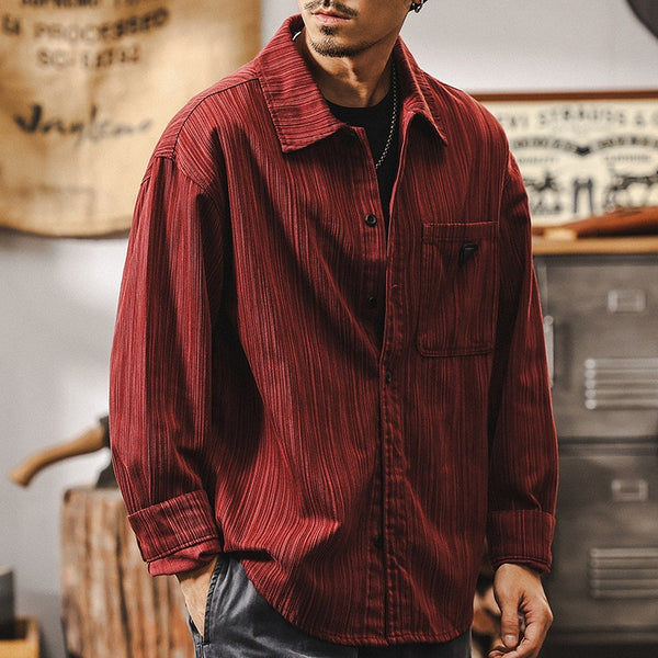 Bamboo Pattern Casual Shirt P1215