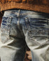 Vintage Slim Straight Jeans P1284