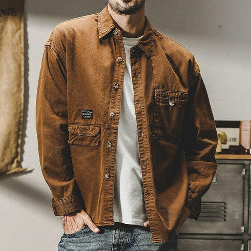 Vintage Long-sleeved Workshirt P0350