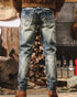 Vintage Slim Straight Jeans P1284