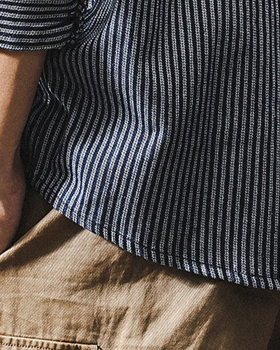 Retro Striped Casual Shirt P1276