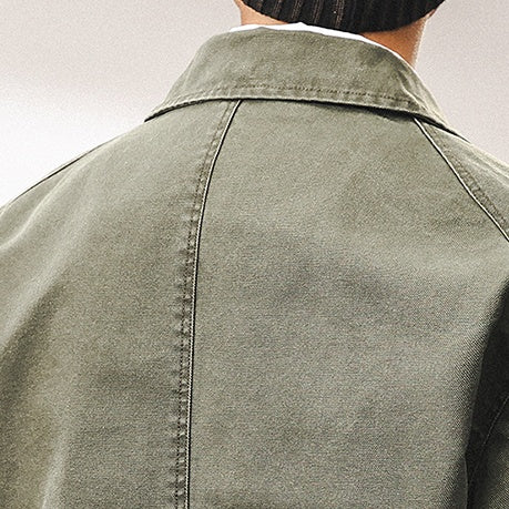 Retro Loose Fit Canvas Jacket P1263