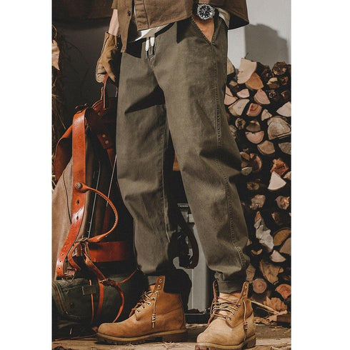 Dark Color Casual Long Pants P0306