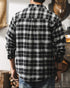 Faded Plaid Long Sleeve Cotton Shirt P1316