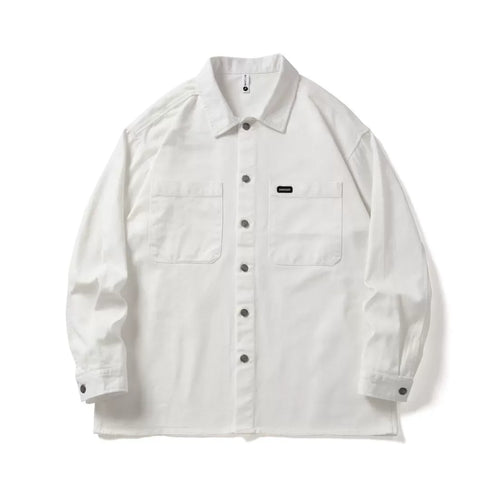 【OUTLET/即納】Cotton Long-sleeved Loose Casual Shirt P0523