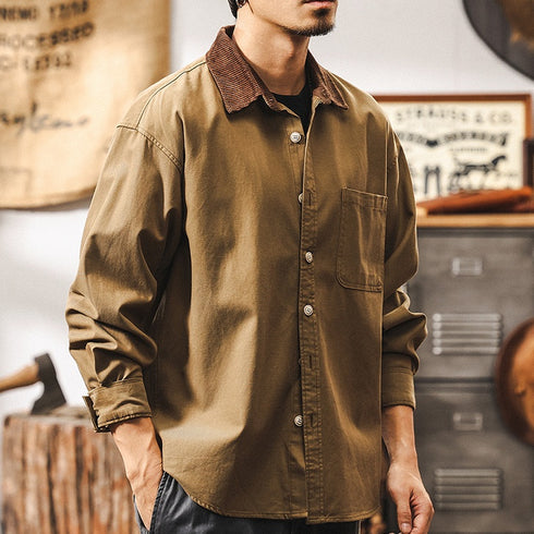 Lycelle Retro Draped Long Sleeve Shirt P1261