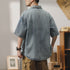 Summer Denim Shirt Short-sleeved P1017