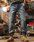 Retro Distressed Loose Fit Jeans P1324