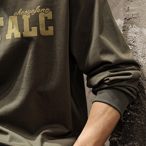 Round Neck Long-sleeved T-shirt P1044