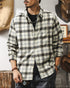 Faded Plaid Long Sleeve Cotton Shirt P1316