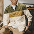 【OUTLET/即納】カラーブロックパネル長袖シャツ P0124