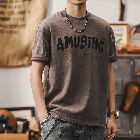 American Summer Short-sleeved T-shirt P0948