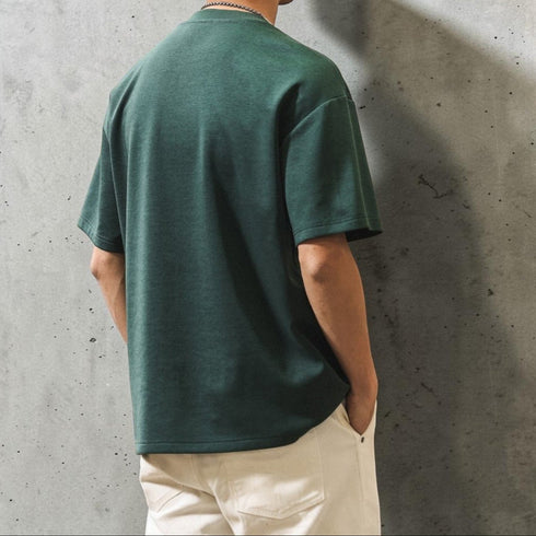 【OUTLET/即納】ラウンドネックドロップショルダーTシャツ P2083