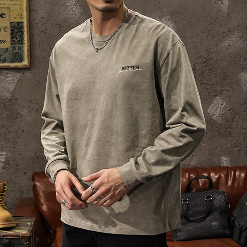 Printed Long-sleeved T-shirt P1042