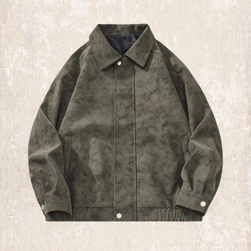 Motorcycle Style Leather Jacket P1218