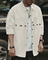 Retro Japanese Workwear Oversized Shirt P1333