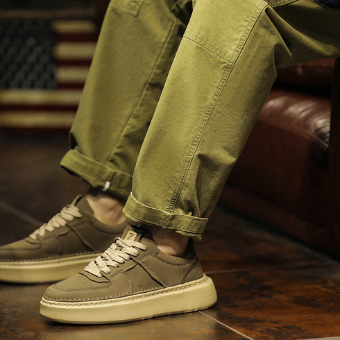 Straight Roll-up Pants Slim Casual Pants P1019