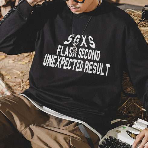 Large Size Long-sleeved T-shirt P0846