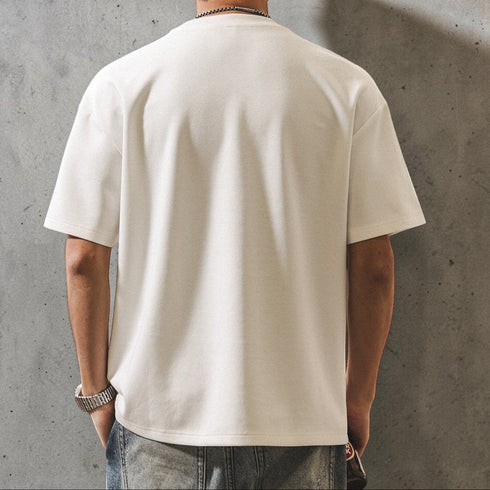 【OUTLET/即納】ラウンドネックドロップショルダーTシャツ P2083