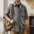 Washed Denim Shirt Short Sleeve P1025
