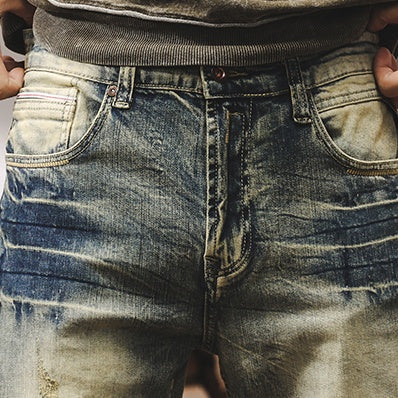 【OUTLET/即納】Jeans Straight Casual Pants P1212