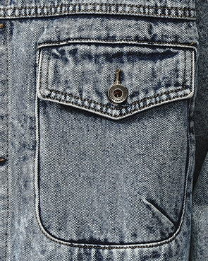 Retro Blue Stonewashed Denim Jacket P1319