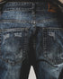 Distressed Fade Denim Jeans P1544