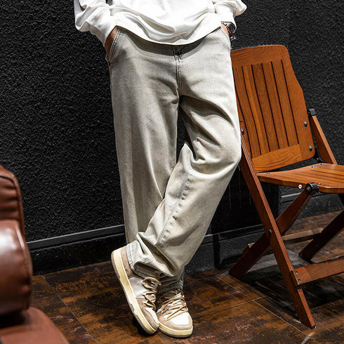 【OUTLET/即納】アースカラーリラックスデニムパンツ P0067