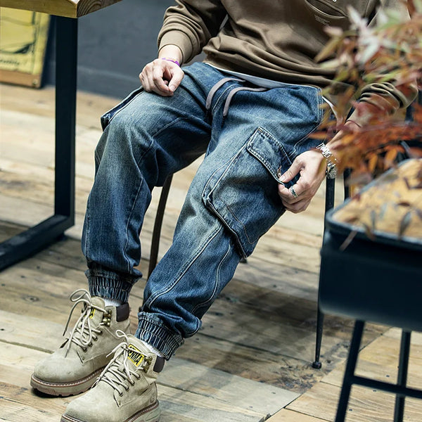 【OUTLET/即納】Vintage Wash Cargo Jeans P0411