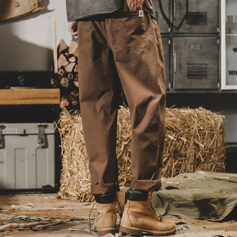 Dark Color Casual Long Pants P0306