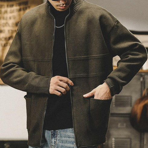 Cardigan Sweater Men's Knit P0684