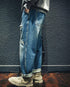【BLUE LABEL】Ripped Straight Jeans P0019.