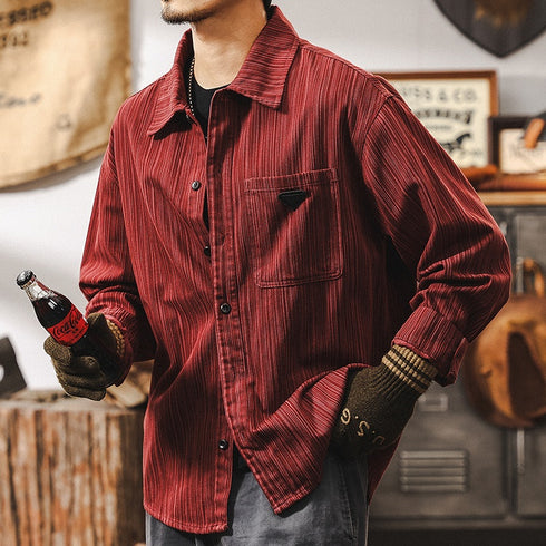 【OUTLET/即納】Bamboo Pattern Casual Shirt P1215