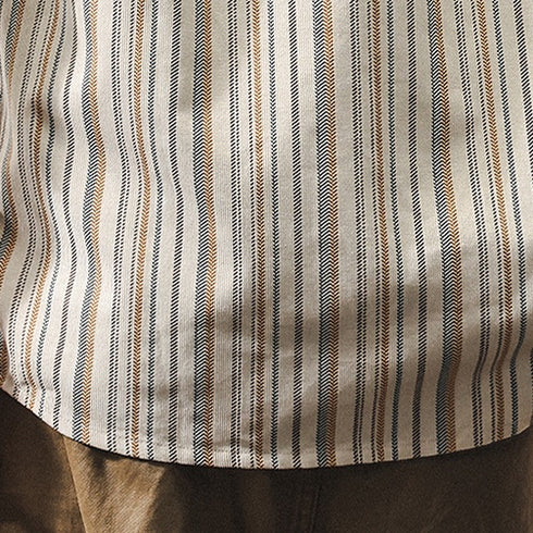 Striped Loose Casual Shirt P1216