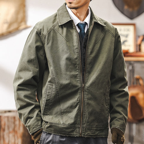 Retro Loose Fit Canvas Jacket P1263