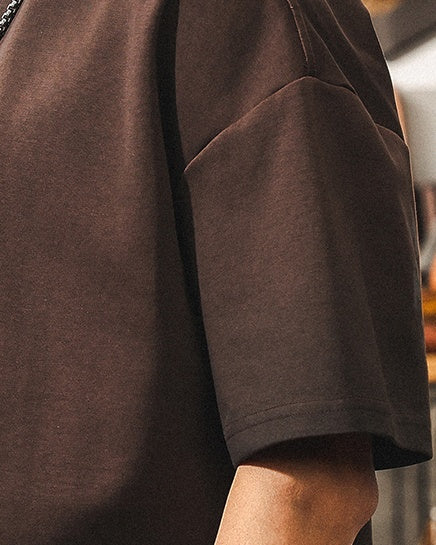 Numbering Back Print Graphic T-Shirt P1329