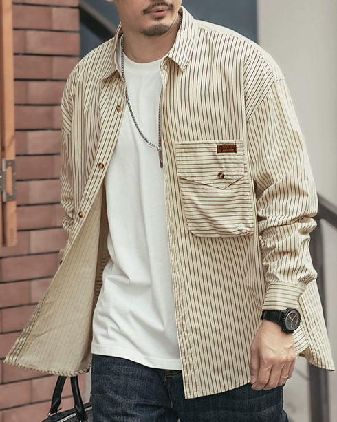 Vintage Stripe Work Shirt P1334