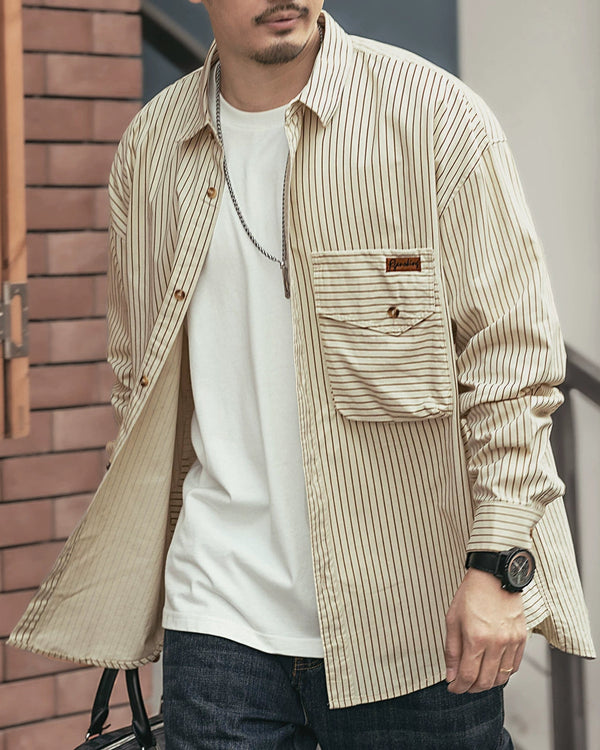 Vintage Stripe Work Shirt P1334