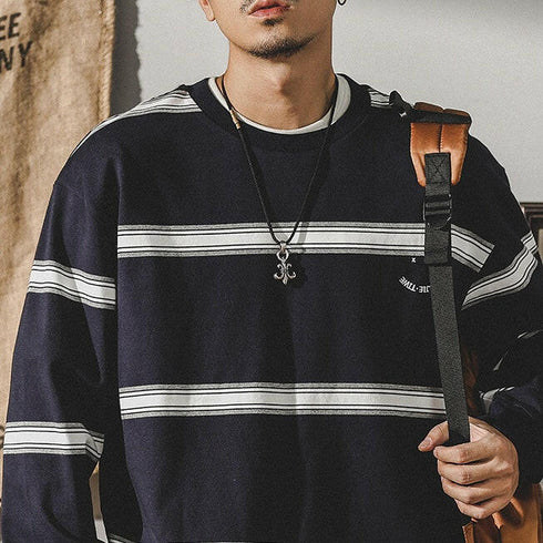 Americanretro Roundneck Long-sleeved T-shirt P0339