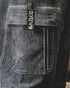Structured Pocket Cargo Denim Jeans P1539
