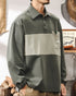 Utility Pocket Design Colorblock Polo Shirt P1314
