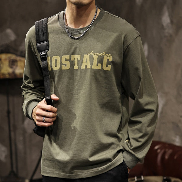 Round Neck Long-sleeved T-shirt P1044