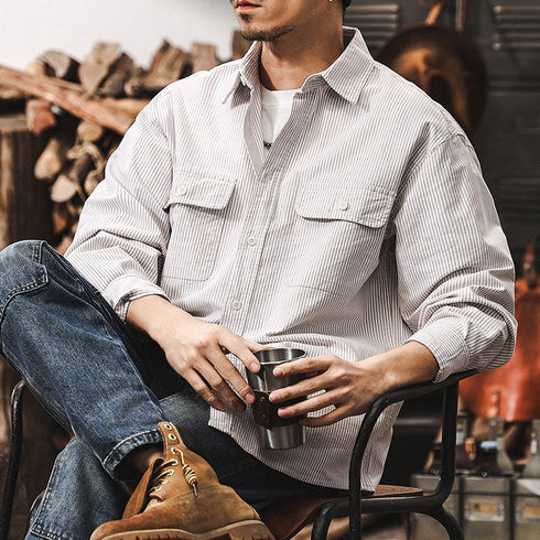 Oxford Striped Shirt P1244