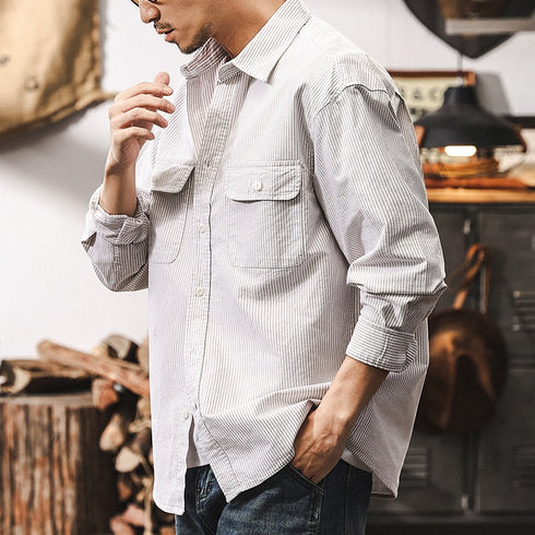 Oxford Striped Shirt P1244